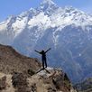Uitzichtfoto Mount Everest trekking